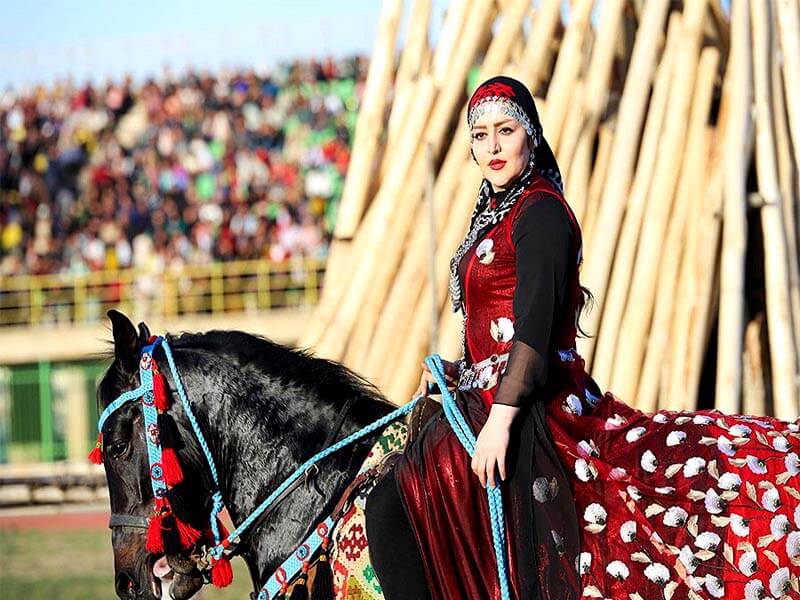 Iranian horse women